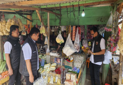 Tim Satgas Pangan Polres Lampung Timur Cek Pasar Sukadana