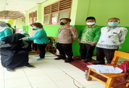 Polres Lampung Timur dan jajaran Lakukan pengamanan Vaksinasi COVID-19