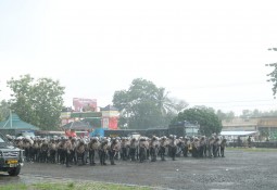 Polres Lampung Timur Tuan rumah Latihan Dalmas Bersama Polda Lampung dan Enam Polres 