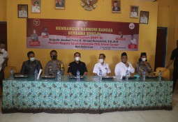 BNPT RI Diskusi Kebangsaan dalam membangun harmoni bangsa di Balai Desa Sidodadi Kecamatan Sekampung Lampung Timur