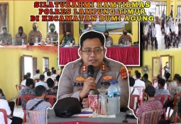 Polres Lampung Timur silaturahmi Kamtibmas Dengan Tokoh Masyarakat Kecamatan Bumi Agung