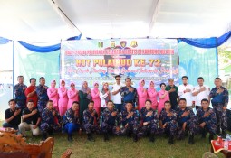 Sambut HUT Polairud Ke-72, Sat Polairud Polres Lamtim Gelar Baksos Kesehat