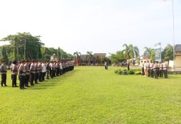 Personil Polres Lampung Timu Melaksanakan Kesiapan Pengamanan Kampanye wilayah hukum polres lamtim