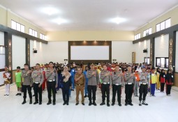 Ratusan Siswa SD Ikuti Seleksi Pocil di Polres Lampung Timur