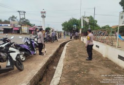 *Polsek Bumi Agung Polres Lampung Timur Melaksanakan Monitoring dan Pengamanan Tahapan Kampanye Pemilu 2024 *