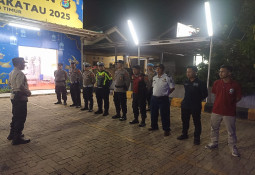 Pengamanan menjelang masuknya Arus balik personil siap siaga demi kelancaran arus lalu lintas