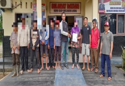 Polsek Sribawono melaksanakan penyelesaian di duga Tindak pidana pencurian, melalui Restorative Justice