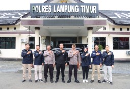 Si Humas Polres Lampung Timur Terima Kunjungan Supervisi Dari Bid Humas Polda Lampung