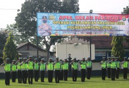 Polres Lampung Timur Gelar Operasi Keselamatan Krakatau 2021 