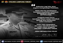  Jelang Pilkada 2024, Kapolres Lamtim Tegaskan Netralitas Polri