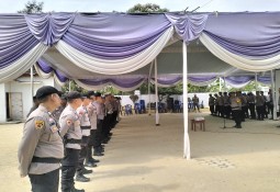 H-3 Pendaftaran Paslon, Polres Lamtim Terus Berikan Pengamanan