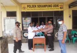 Kapolres Lampung Timur Apresiasi Penyerahan Senpi Rakitan Oleh Kades Purwo Kencono