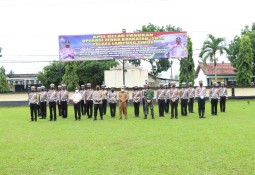 Polres Lampung Timur Gelar Pasukan Operasi Zebra Krakatau 2021