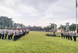 *Personil Polres Lampung Timur Standby untuk Kesiapan Pengamanan Kampanye di Wilayah Hukum Polres Lampung Timur*