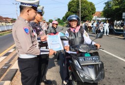 Satgas Ops Zebra Krakatau 2024 Polres Lampung Timur Gelar Kampanye Keselamatan