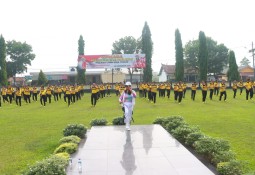 Polres Lampung Timur Gelar Olahraga Bersama Jelang Pilkada 2024