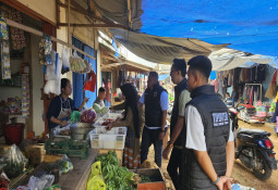 Menjelang Lebaran Kanit Tipidter Pimpin Tim Satgas Pangan Polres Lampung Timur, Pastikan Ketersediaan Pangan