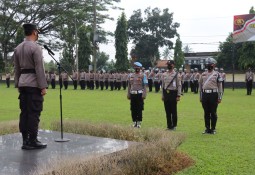 Polres Lampung Timur Terima 20 Siswa Latja SPN Polda Lampung