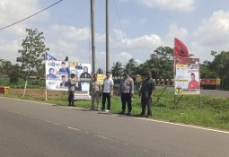 *Polsek Way JeparaPolres Lampung Timur Melaksanakan Monitoring dan Pengamanan Tahapan Kampanye Pemilu 2024 *
