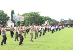 Jalin Sinergitas, Polres Lampung Timur Dan Kodim 0429/LT Melaksanakan Olahraga Bersama