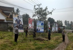 *Polsek Bandar Sribhawono Polres Lampung Timur Melaksanakan Pengamanan Tahapan Kampanye Pemilu 2024 *