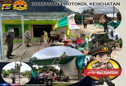 Polsek Batanghari Nuban dan Tim Gugus Tugas Covid-19 Bubarkan  Acara Pernikahan  