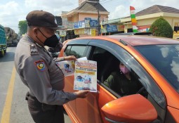PPKM Darurat, Polres Lamtim Himbau Dengan Turun Jalan