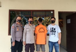 Polsek Melinting menerima Tersangka Tindak pidana Pencurian