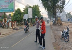 Polres Lampung Timur Rutin Gelar Pam Rawan Pagi, Antisipasi Gangguan Kamseltibcarlantas