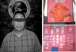Bandar Narkoba Asal Jabung di bekuk Team Tekab 308 Sat Res Narkoba Lampung Timur