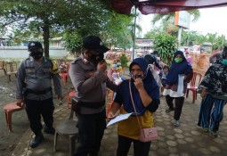 Pendisiplinan Protokol Kesehatan Polres Lampung Timur