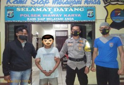 Pemilik Senjata Tajam, Terjaring Tim Patroli Polsek Waway Karya